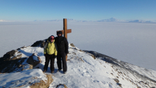 Standing atop Observation Hill