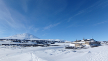 Mt. Erebus and Scott's Hut