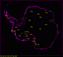 September 26, 2016 Antarctic Temperatures