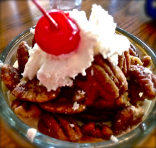 Turtle Sundae at Taggarts in Canton, Ohio