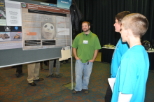 Garrett and John meet Justin Smith Measuring Harbor Seal Whiskers a Growing Tren