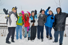 Posing on Cook Inlet AK