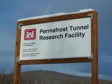 Entrance to the Permafrost tunnel