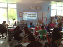 Students Listening in to a PolarConnect Event