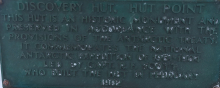 Memorial Plaque at Observation Hill Cross