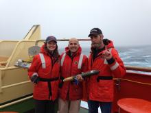 Natalie Zielinski with Alix Orsi and Paul Clark of Texas A&M.