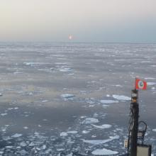 Midnight in Antarctica.