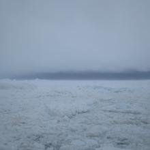 The high winds and snow make it harder for the crew to work the ice.