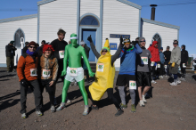 The WAIS Divide crew getting ready to run. 