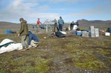 teamwork with cook tent