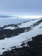 Looking out from the top of the Discovery Hut Loop Trail.