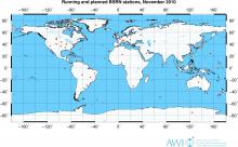 Map of BSRN stations - Global