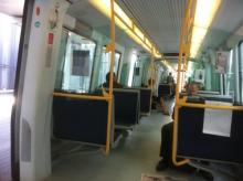 Riding the metro to Copenhagen International Airport