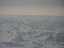 View of mountain range near Kulusuk.