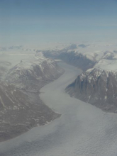 Mountain glacier near Daneborg