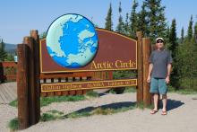 Mr. Wood at the Arctic Circle