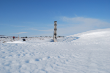 The snow fence 