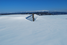 Snow fence on the tundra at CiPEHR