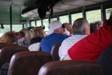 Tourists on the bus