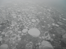 Sea ice forming near Anchorage