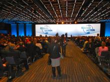 The main room at the conference