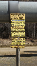 Trans-Alaskan Pipeline Sign 