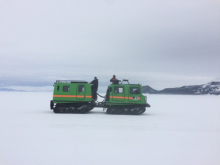 Hagglund patrolling the race course