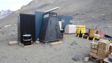 Outhouses at Lake Hoare Camp