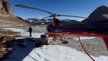 Helicopter in Virginia Valley