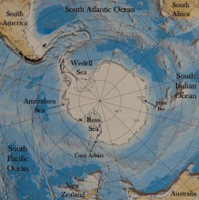 Map of Antarctica