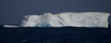 Iceberg with wave