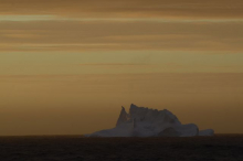 Sunset iceberg