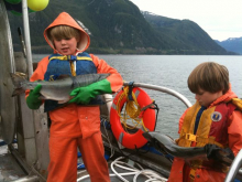 Kids of commercial fisher-families in Alaska