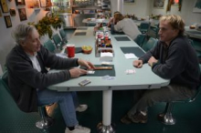 Chris and Max playing cribbage