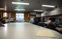 Jim presenting a science talk