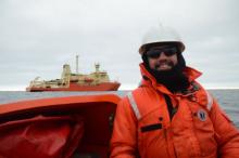 Juan on the speedboat