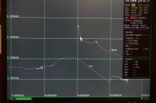 Navigation monitor of our trajectory while breaking ice