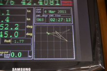 Two day boat trajectory on monitor