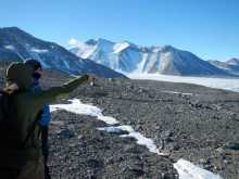 Vertical glacier