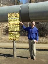 Standing by the Alaska Pipeline