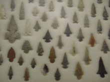 Arrowheads in Woolaroc Museum