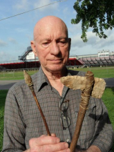 Grandpa's stone axe and arrowhead