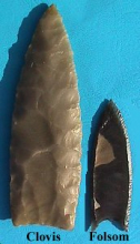 Clovis and Folsom points