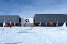 south_pole_flags