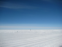 Looking out into the vast emptiness of Antarctica.