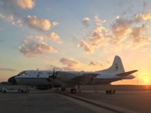 NOAA P3 Miss Piggy in Tampa, Fl after a NOAA-NASA test flight.