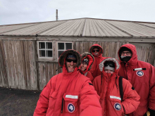 Wormherders at Scott's Discovery Hut