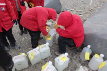 Pouring into jugs