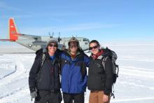 Brandon, Kevin and Hannah Leaving Summit Station