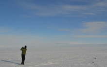 Snow Golf At Summit camp, Greenland